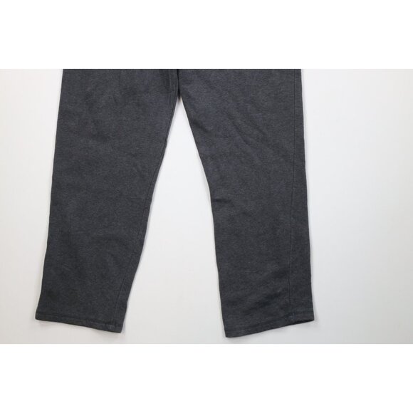 Vintage Y2K Everlast Boxing Mens XL Faded Wide Leg Sweatpants Pants Heather Gray - Picture 13 of 13